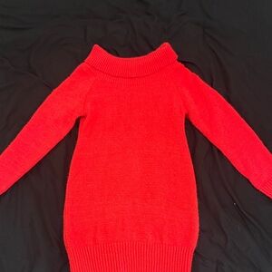Women's Red off the shoulder body con dress